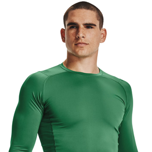 Side Contour Mens <b>Long</b> <b>Sleeve</b> <b>Compression</b> <b>Shirt</b> O Neck Quick Dry Polyester Raglan Slim Fit Training Baselayer Custom OEM Factory - Product Image 3