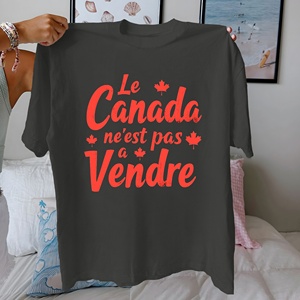 เสื้อยืดผู้หญิงทำจากผ้าฝ้ายแท้ใส่สบายไม่มีขายในแคนาดา - Product Image 4