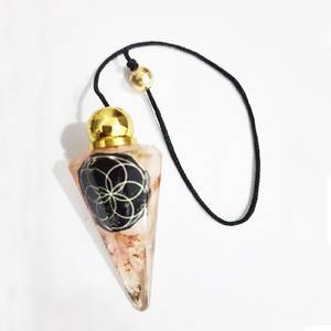 Sept puces de pendule d'orgone de chakra Utilisation de souvenirs de pierres précieuses de qualité supérieure - Product Image 4