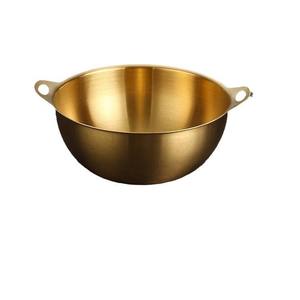 Tazón de metal Bold Blossom de 17 cm, tazón de acero inoxidable coreano vintage, tazón grueso para comida, tazón para mezclar ensaladas, venta al por mayor - Product Image 5