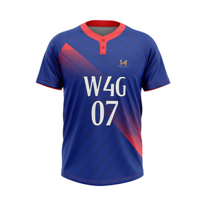 เสื้อเบสบอลแบบยูนิเซ็กซ์สั่งทำพิเศษพร้อมชื่อทีมและหมายเลขด้านหน้า ผลิตจากโพลีเอสเตอร์ 100% พิมพ์ลายด้วยความร้อน ระบายอากาศได้ดี แห้งเร็ว และป้องกันแบคทีเรีย - Product Image 5