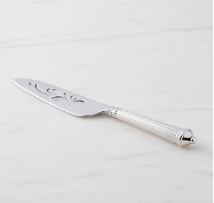 Silver Stainless Steel <b>Cake</b> <b>Server</b> and Knife Set 2 Piece Mirror Polished Hollow Design For Party Use - Product Image 3