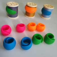 AA0235 Éclats de fil, fil |   Lot de 12 marqueurs de mailles en plastique pour crochet, rose, bleu, violet, turquoise, accessoires de tricot simples et portables