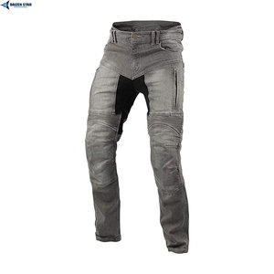 Jeans de moto pour hommes avec protections cuisses et genoux intégrées, en denim respirant, résistants à l'abrasion, de haute qualité pour la conduite - Product Image 2