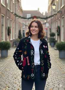 Holiday Season Unique Handmade <b>Velvet</b> Christmas Embroidered Suzani <b>Jacket</b> Festive Boho Short Winter Coat Perfect <b>Women</b> Gift - Product Image 5