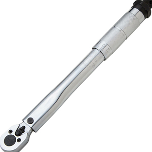 Precision <b>Torque</b> Wrench Silver Knurled Grip Manual Adjustable Force Tool - Product Image 6