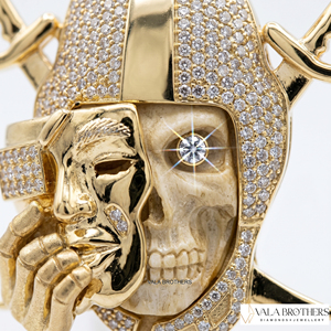 Hip Hop Jewelry <b>Cross</b> <b>Pendant</b> with Claw Set Moissanite Accents Rhodium & Gold Plated Silver Charm <b>Men</b> Party Occasion - Product Image 3