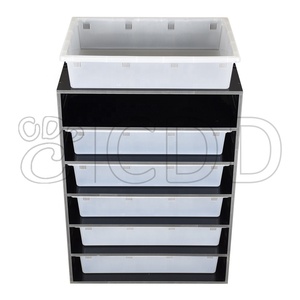 Système de rack pour reptiles en PVC classique moderne, facile à assembler, emballage plat, tailles personnalisées, bacs en plastique pour éclosion de geckos, respirant - Product Image 2