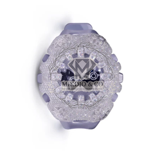 Montre Homme Luxe Bling Grise à Cadran Personnalisé avec Logo, Bracelet en Caoutchouc, Style Hip Hop, Montre Sport Digitale, Vente Directe Usine - Product Image 3