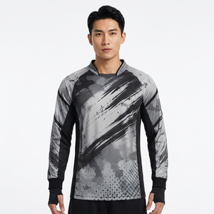เสื้อเจอร์ซีย์เพนท์บอลแขนยาวสำหรับผู้ชาย ลายพรางสีเทา สำหรับกิจกรรมยิงปืนกลางแจ้ง - Product Image 3
