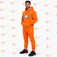 Survêtement surdimensionné personnalisé en coton épais et néoprène, ensemble sweat-shirt et pantalon de survêtement vierges, survêtements oversize pour hommes
