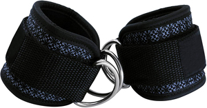 Sangle de cheville à résistance par câble, réglable avec fermeture auto-agrippante, en néoprène et élasthanne, accessoire de fitness pour l'entraînement des jambes et des muscles en salle de sport - Product Image 6