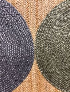Alfombra de Yute Hecha a Mano de Alta Calidad, Forma de Medio Círculo, Antideslizante, Moderna y Abstracta, de Exportadores Indios, a Precio de Oferta - Product Image 4