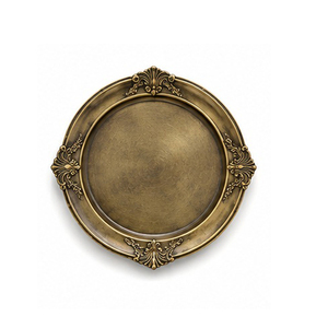 Nouvelle Assiette de Présentation Ronde Vintage en Métal Poli de Haute Qualité pour Fêtes – Vaisselle Décorative Durable - Product Image 2