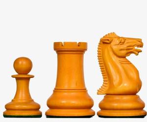 Piezas de ajedrez Staunton originales de 1849 con triple peso, hechas de ébano genuino y madera de haya envejecida, Rey de 4.5 pulgadas, al mejor precio. - Product Image 4