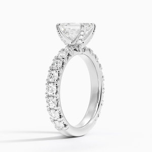 BOJ <b>Ring</b> 0118 <b>Emerald</b> Cut 925 <b>Silver</b> Luxe Ellora Prong Setting Solitaire Diamond <b>Ring</b> 2ct D Color VVS1 Moissanite GRA Certified - Product Image 2
