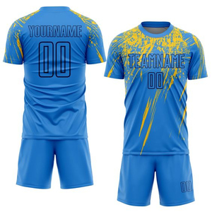 Uniforme de Fútbol para Equipo, Lavable y Colorido, Uniforme de Fútbol de Calidad Superior, 100% Sublimación Pura, Cuello Redondo - Product Image 4