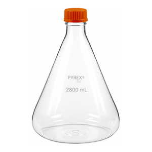 ขวดเพาะเลี้ยงเซลล์ PYREX ขนาด 2800 มล. รุ่น Fernbach พร้อมแผ่นกั้นและฝา GL45 สำหรับเพาะเลี้ยงเซลล์ - Product Image 3