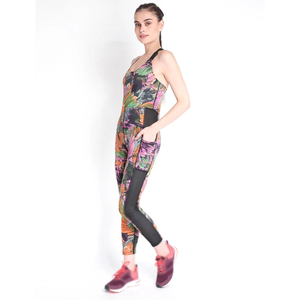 Custom Gym Fitness Set One Piece Yoga Wear Front Zipper Sportswear One Piece <b>Women</b> Plus Size Jumpsuit and <b>Rompers</b> - Product Image 1