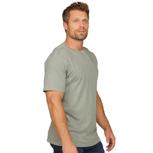 Camiseta Negra de Algodón de Corte Regular con Cuello Redondo, Camisetas Lisas de Algodón Jersey para Hombre, Camiseta de Manga Corta, Talla Grande - Product Image 6