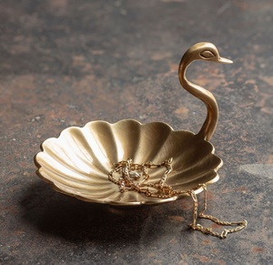 Luxury golden turtle jewellery <b>tray</b> textured metal animal design decorative <b>vanity</b> organizer tabletop <b>tray</b> for rings earrings - Product Image 5