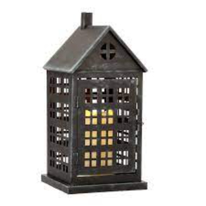 Portavelas Decorativo de Metal Negro Moderno con Forma de Casa, Accesorio de Hierro para Velas de Té, Decoración Festiva para el Hogar y Navidad - Product Image 2