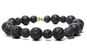 สร้อยข้อมือลูกปัดลาวาคริสตัลบำบัดธรรมชาติหินเรกิจักระ - Product Image 3