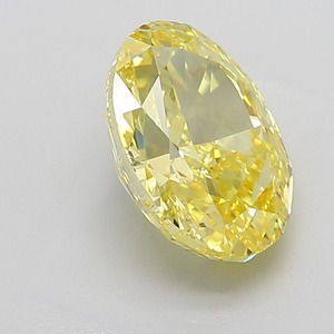Diamant de taille ovale 5,09 carats, jaune vif fantaisie, excellente finition, clarté VS1, cultivé en laboratoire, certifié IGI, pierre précieuse brillante non montée - Product Image 4