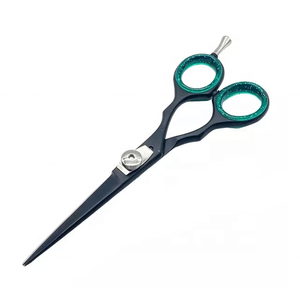 Highly Rated Professional Salon Tegra Surgical 4Cr13 Stainless Steel Medium Rubber Handle Right-Handed Barber Scissors 28 Teeth - Product Image 2