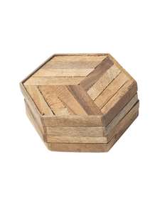 Sous-verres en bois classiques tendance, très demandés, avec gravures antiques, écologiques, personnalisables, style bohème, faits à la main, épaisseur 10 mm, pour intérieur - Product Image 2