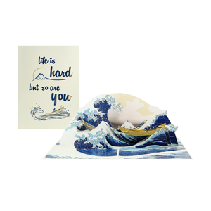 ขายส่งการ์ดกระดาษ 3 มิติ ลายเพลงคานากาวะ ทำมือ โรงงานผลิตโดยตรง - Product Image 1