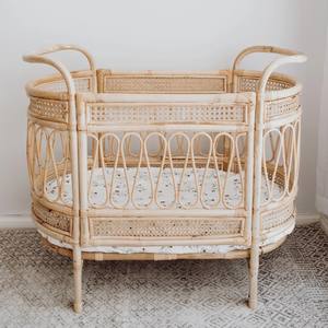 Berceaux pour bébés en rotin de qualité supérieure, fabrication en usine, berceaux naturels pour enfants - Product Image 5