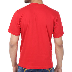 T-shirt pour homme en tissu 100% coton, style ample, manches courtes, vêtements de sport, fitness, gym, couleur contrastée, logo OEM personnalisé, t-shirts sur mesure - Product Image 3