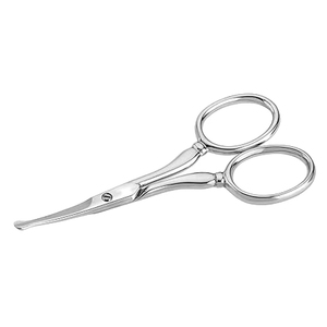 Ciseaux professionnels à lame arrondie pour le nez, lame courbée et tranchante en acier inoxydable, ciseaux pour la coupe des poils du nez, ciseaux de manucure - Product Image 1