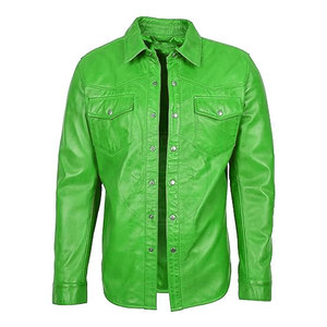 New Design Best Quality Hot Sale Leather Men's <b>Shirts</b> Low MOQ Wholesale Price Top Selling Made In Pakistan - Product Image 6