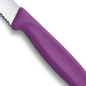 Couteaux à steak et à pizza, lame dentelée, manche antidérapant, couverts polyvalents pour la table, la viande, la pizza, la cuisine à domicile - Product Image 4