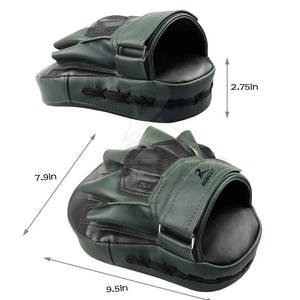 Pads de frappe en cuir légers avec évacuation de l'humidité et fermeture auto-agrippante pour l'entraînement de boxe – Rembourrage robuste et manipulation facile - Product Image 5