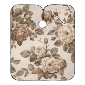 Nouvelle Arrivée - Cape de Coiffeur Professionnelle Imperméable à Fermeture à Pression Ajustable, Motif Floral Rose, Personnalisable avec Logo OEM, Faible MOQ - Vente Chaude - Product Image 1
