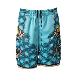 Shorts de bain pour hommes avec logo personnalisé, anti-UV, séchage rapide, shorts de bain solides - Product Image 5