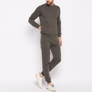 Ensemble de survêtement décontracté pour homme 2026 – Col rond, manches longues, couleur unie, fabrication durable - Product Image 4