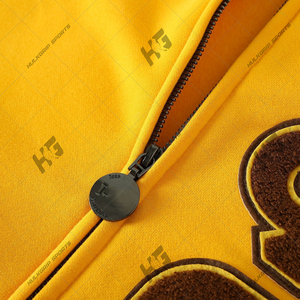 Custom logo Women Sweaters Sorority Yellow and <b>Brown</b> Women's V-neck Ladies Knitted Girl Long Sleeve Sweater Knit Cardigan - Product Image 3