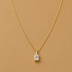 จี้เพชรทรงคุชชั่น 1.5 กะรัต สไตล์วินเทจ แบบเม็ดเดี่ยว (รับรองโดย IGI) ทองคำ 14k - Product Image 4