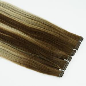 Piano Volume Genius weft Hot trend Slavic straight <b>hair</b> with super full end Wholesale 100% <b>Human</b> <b>Hair</b> with cuitcle aligned - Product Image 1