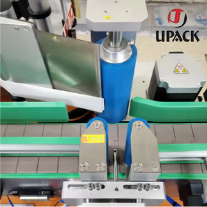 Etiquetadora de Botellas de Vino Eléctrica Semiautomática UPACK LT-50, Etiquetadora de Escritorio Plana con Motor para Botellas de Metal, Vidrio, Papel y Madera - Product Image 5