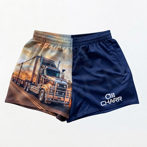 Shorts de rugby unisexes 100% polyester, logo brodé personnalisé, couleur unie, design respirant, shorts de rugby tracker - Product Image 3