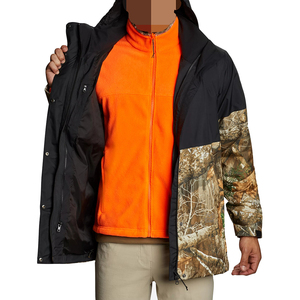 Men's Premium Quality Wool Camouflage Hunting <b>Jacket</b> For Men Waterproof for Winter Outdoor Hunting Wear with <b>Hooded</b> Hood - Product Image 3