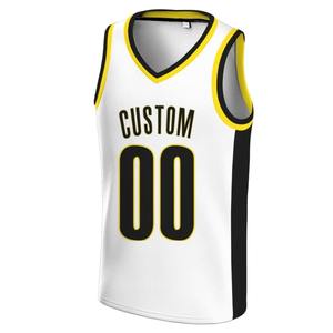Unisex Custom Basketball Jersey Men's Breathable Sleeveless <b>Slim</b> <b>Fit</b> V-neck 100% Polyester Full Sublimation Print Custom Team - Product Image 2