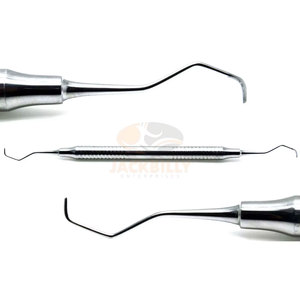 Instrumentos Dentales Periodontales Gracey Premium de Acero Inoxidable 3/4, Mango Hueco, Herramientas de Ortodoncia, Cirugía Oral Manual, MOL Jack - Product Image 1