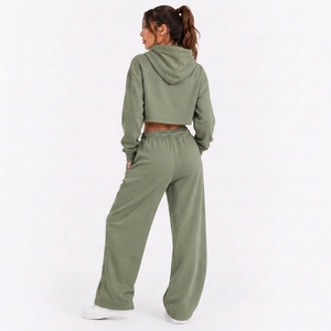 Conjunto de Ropa Casual para Mujer, Top de Manga Larga Suave y Pantalones Cómodos para Usar en Todas las Temporadas - Product Image 1