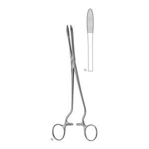 Pinzas Quirúrgicas Manuales Cheron, de Acero Inoxidable, con Ángulo Lateral, Juego de Instrumentos Quirúrgicos de 24 cm - Product Image 1